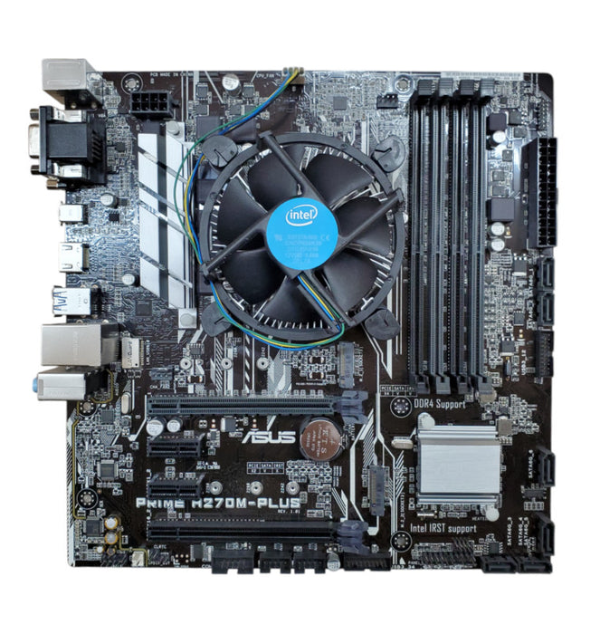 Prime H270M-Plus Motherboard LGA1151 w/ I/O Shield & Cooler - No CPU/RAM