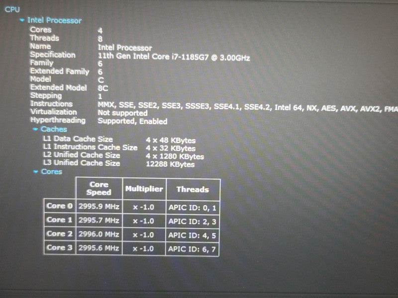 HP EliteBook 840 G8 i7-1185G7 16GB DDR4 256GB SSD READ  β Lap200