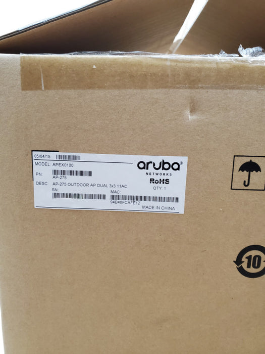 Aruba APEX0100 AP-275 Outdoor Access Point Dual Band 3x3 - New Open Box Q