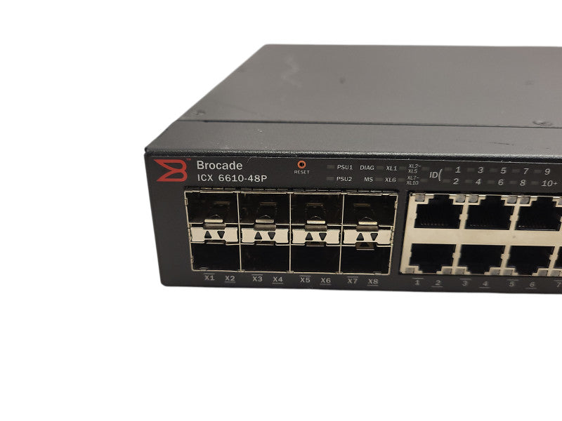 Brocade ICX6610-48P-PE 48 Port Gigabit Switch WITH DUAL POWER Q$