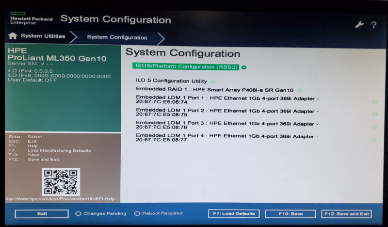 HP ProLiant ML350 Gen10 2x Xeon Silver 4110 128GB DDR4 P408i-a SR - No HDD