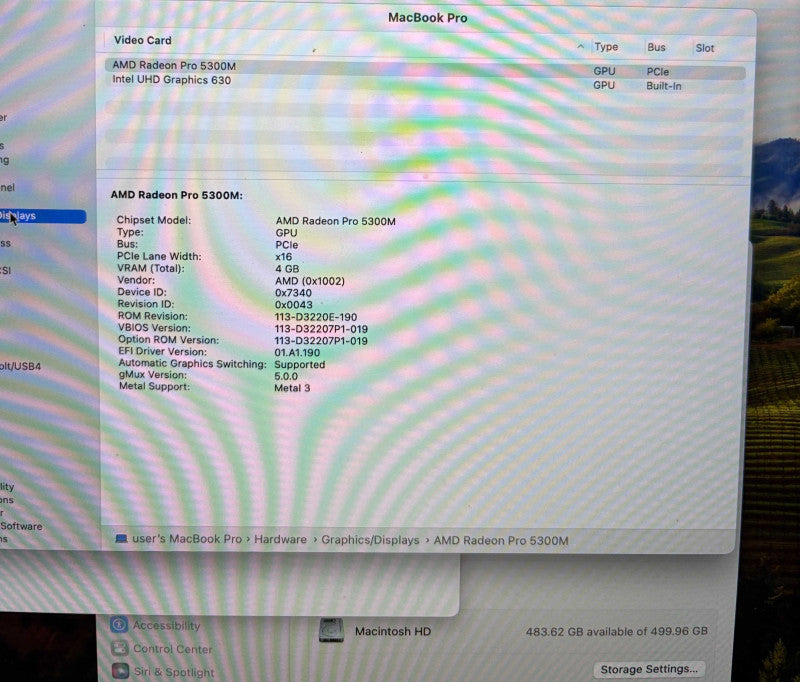 Apple MacBook Pro 16 2019 i7-9750H RadeonPro 5300M GPU 32GB RAM 512SSD READ