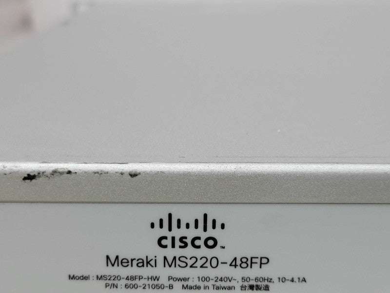 Cisco Meraki MS220-48FP-HW Cloud-Managed 48-Port PoE Gig Switch UNCLAIMED Q_