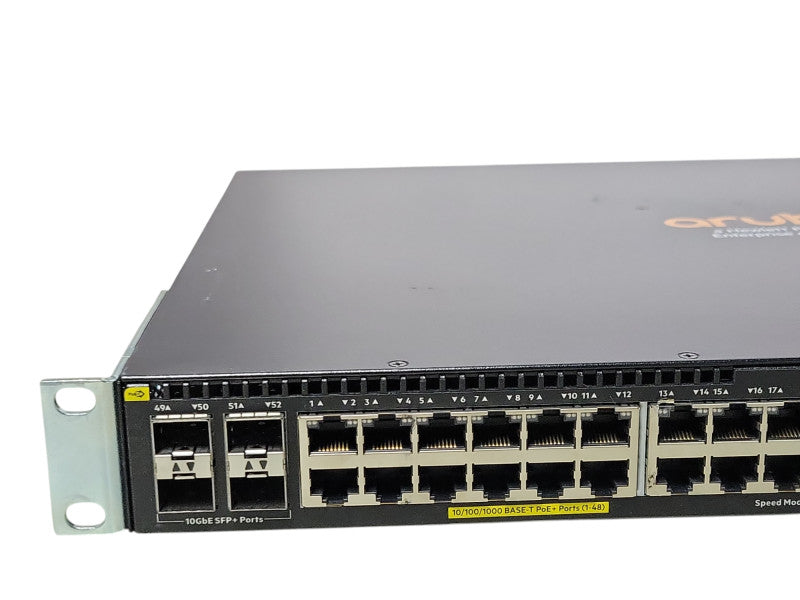 Aruba Networking 2930F 48G PoE+ 4SFP+ 740W Switch JL558A w/ Rack Ears _