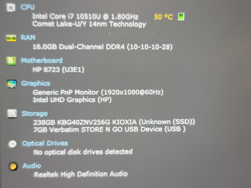 HP EliteBook 840 G7 i7-10510U 16GB DDR4 256GB SSD READ β Lap200