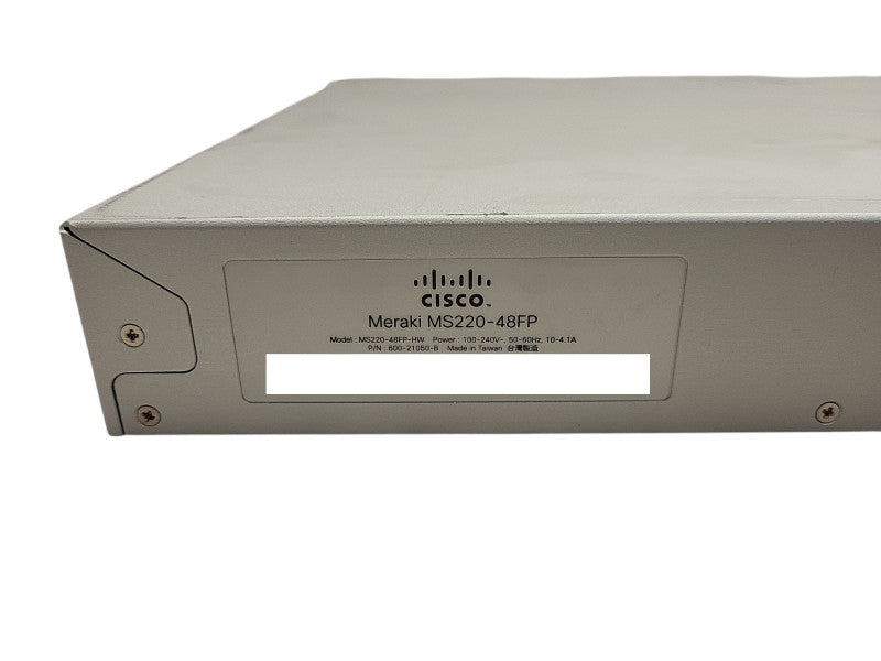 Cisco Meraki MS220-48FP-HW Cloud-Managed 48-Port PoE Gig Switch UNCLAIMED $