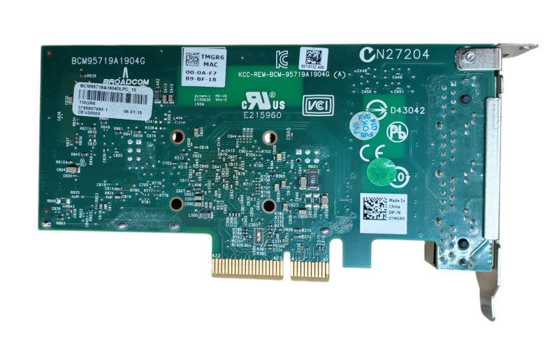 Dell Broadcom BCM5719 Quad-port PCIe Gigabit Ethernet Network Card 0TMGR6