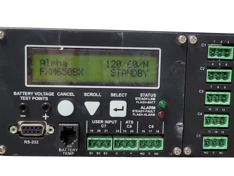 Alpha FXM650-24 UPS Module, READ _