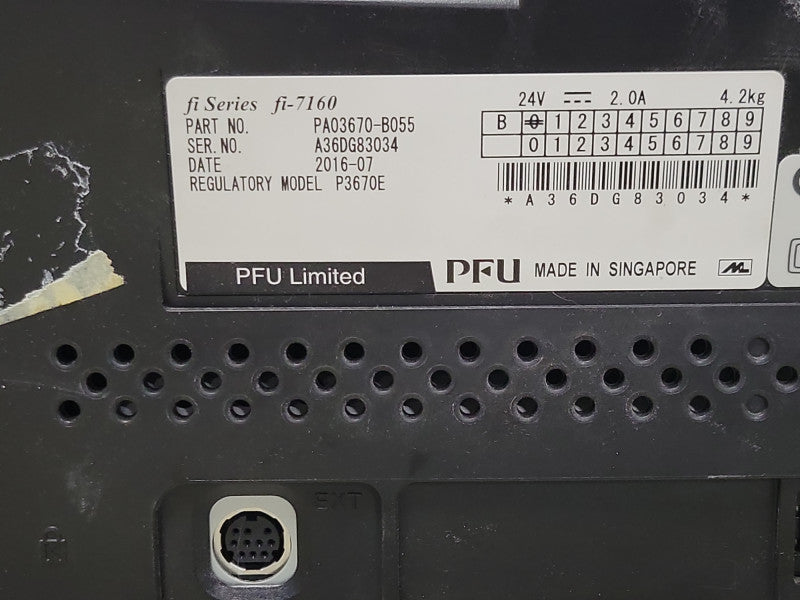 Fujitsu fi-7160 Document Scanner 9000 Sheets PA03670-B055, READ _