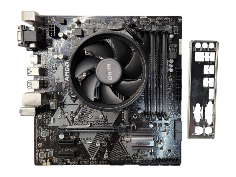 ASUS PRIME B450M-A Motherboard AMD B450 Socket AM4 DDR4 w/ I/O Shield