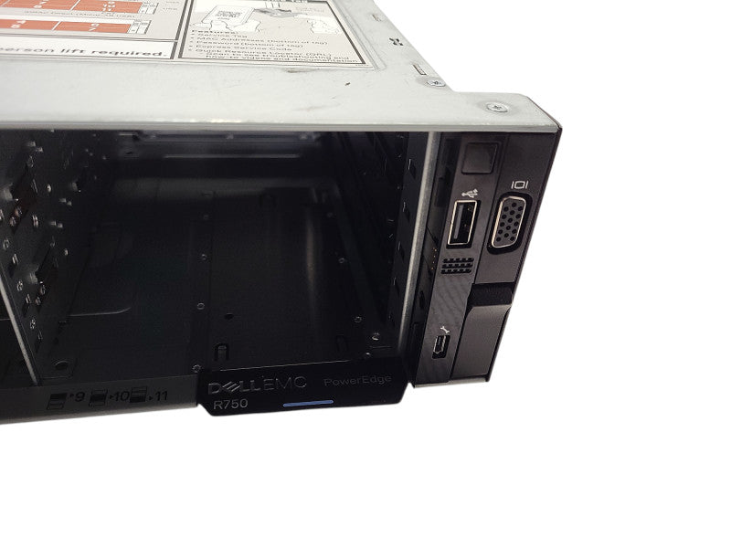 DELL PowerEdge R750 bare metal 2U server rack chassis READ $