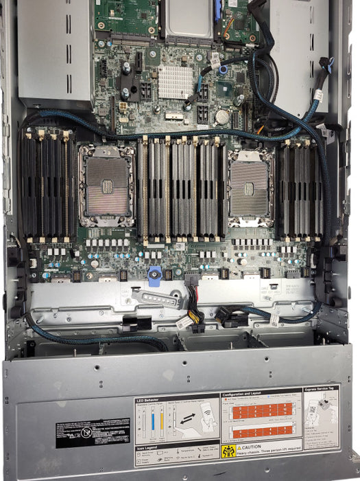 DELL PowerEdge R750 bare metal 2U server rack chassis READ $