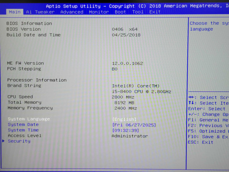 Custom/Asus Prime B360M-C PC, Core i5-8400 2.80GHz, 8GB DDR4, 2TB HDD _