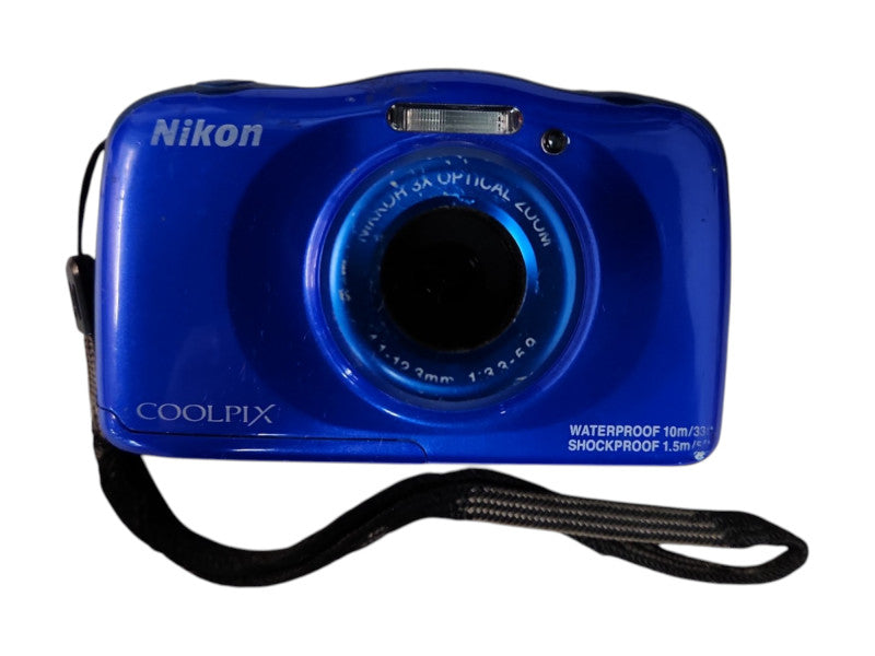 Nikon Coolpix S33 13.2MP Waterproof Digital Camera w/ Battery