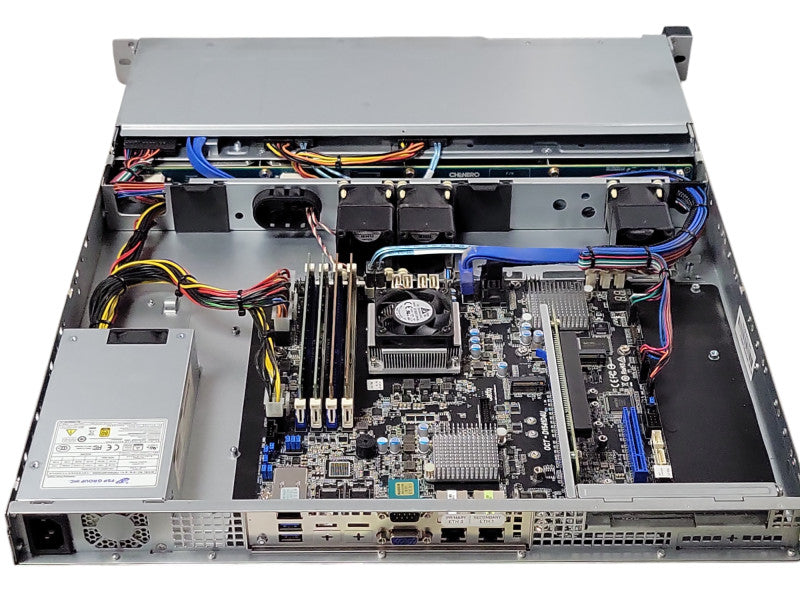 Datto S3P2000, Xeon D-1541 2.1GHz 48GB DDR4, 1x PSU, with HDDs, READ _