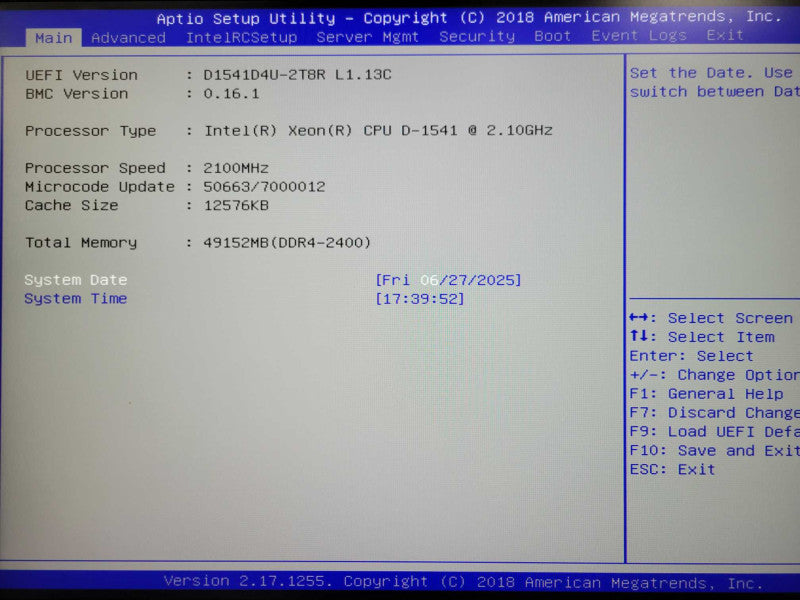 Datto S3P2000, Xeon D-1541 2.1GHz 48GB DDR4, 1x PSU, with HDDs, READ _