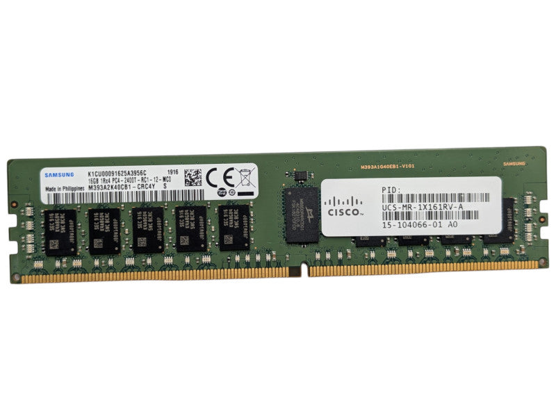 16GB Samsung DDR4 Server Memory RAM 1Rx4 PC4-2400T-RC1-12-MC0 Q-