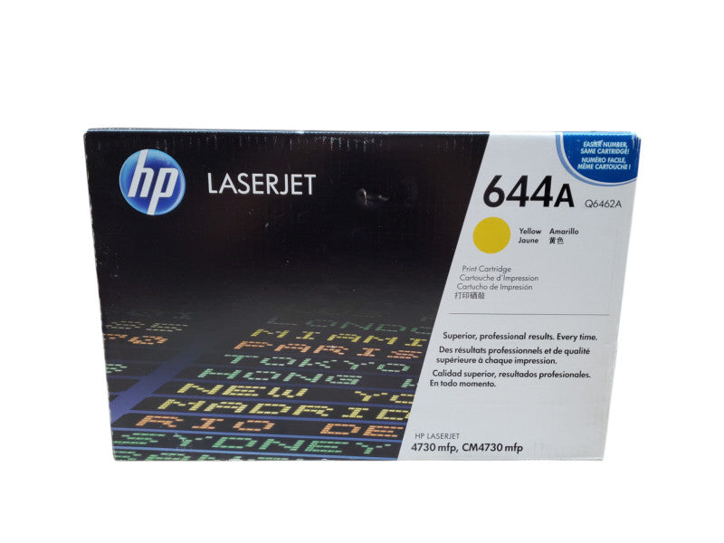 HP LaserJet 644A Q6462A Yellow Toner Cartridge (Old Stock) - New