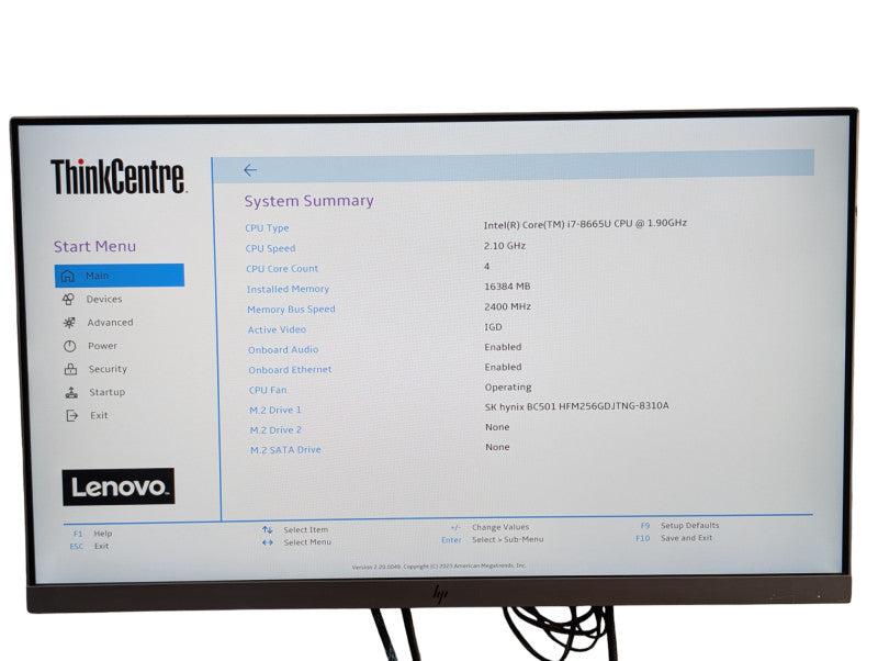 Lenovo ThinkCentre M90n micro Intel Core i7-8665U 16GB RAM 256GB NVMe SSD Q-