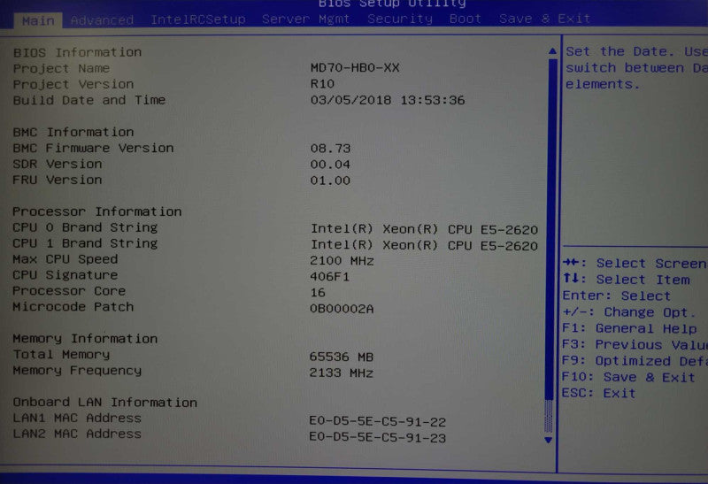 Datto S3E12000 2U 2x Xeon E5-2620v4 2.10GHz, 64GB RAM, 6x 3TB HDDs, 2x PSU _