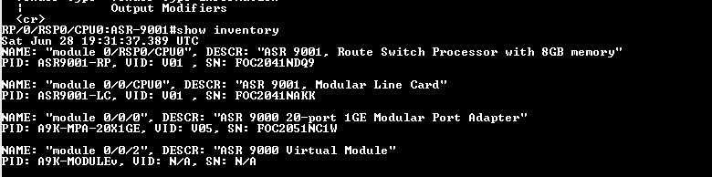 Cisco ASR-9001 Aggregated Services Router  w/ a9k-mpa-20x1ge 2x PSU _