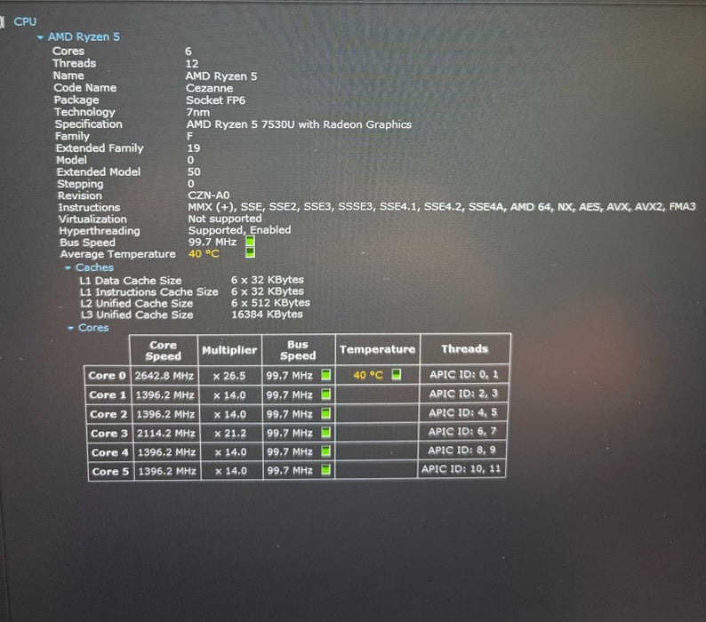 HP Laptop 17 AMD Ryzen 5 7530U@2GHz 16GB RAM 1TB SSD  Lap200