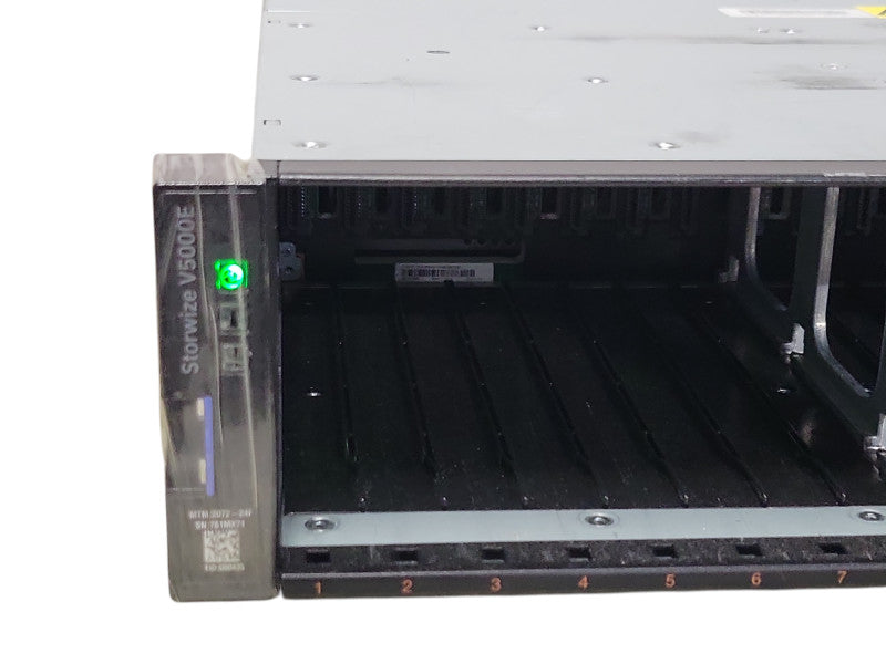 IBM Storwize V5000E 24x 2.5" w/ 2x 02PX517 Storwize V5030E Node Canister  _