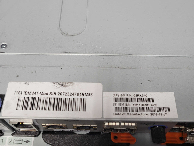 IBM Storwize V5000E 24x 2.5" w/ 2x 02PX517 Storwize V5030E Node Canister  _