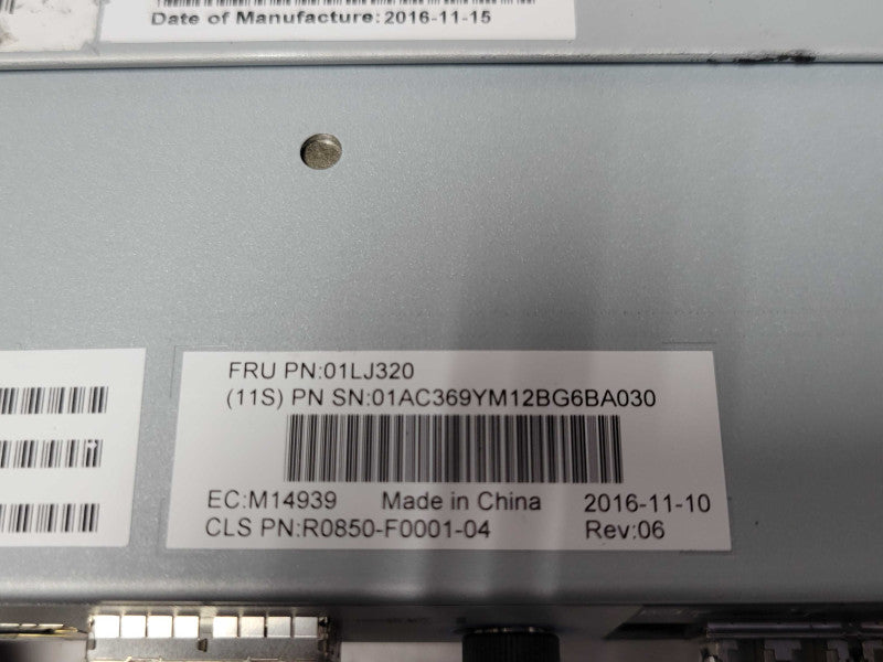 IBM Storwize V5000E 24x 2.5" w/ 2x 01LJ320 Storwize V5030E Node Canister _