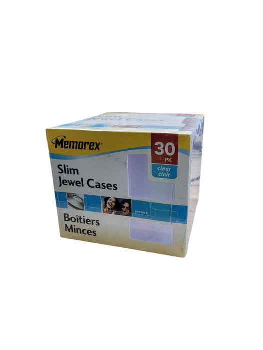 Smart Buy Color CD-R & Memorex Slim Jewel Cases - 30 pk
