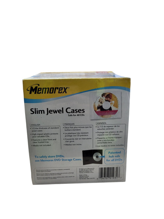 Smart Buy Color CD-R & Memorex Slim Jewel Cases - 30 pk