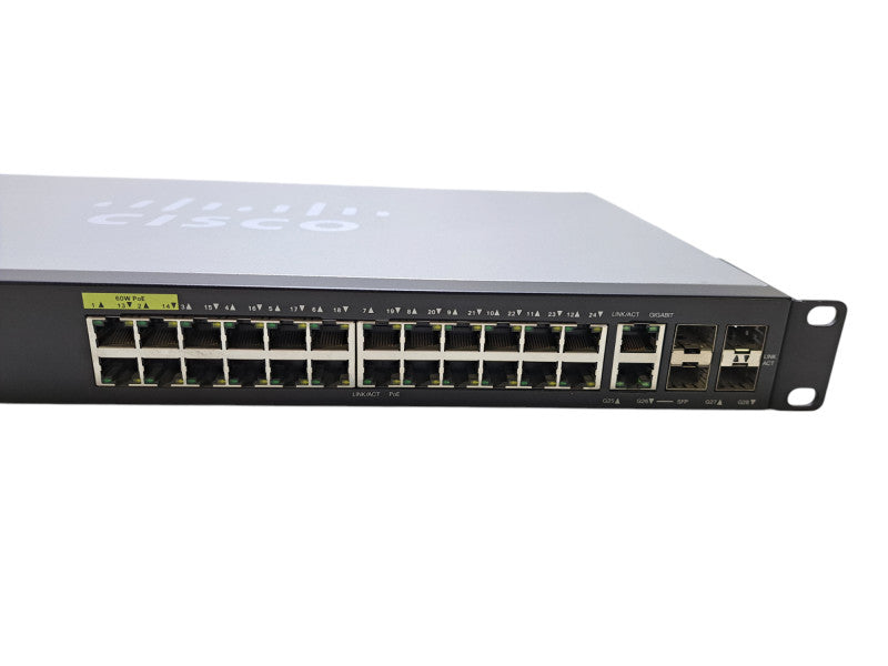 Cisco SG350-28P-K9 V04 | 28-Port Gigabit PoE Managed Switch | 4x SFP