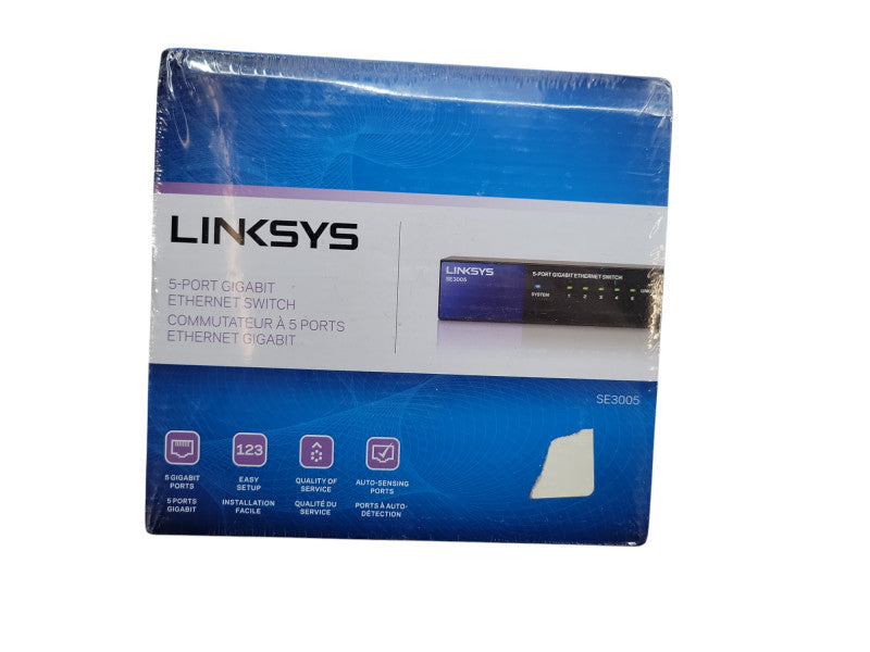 Linksys 5-Port Gigabit Ethernet Switch - SE3005 %