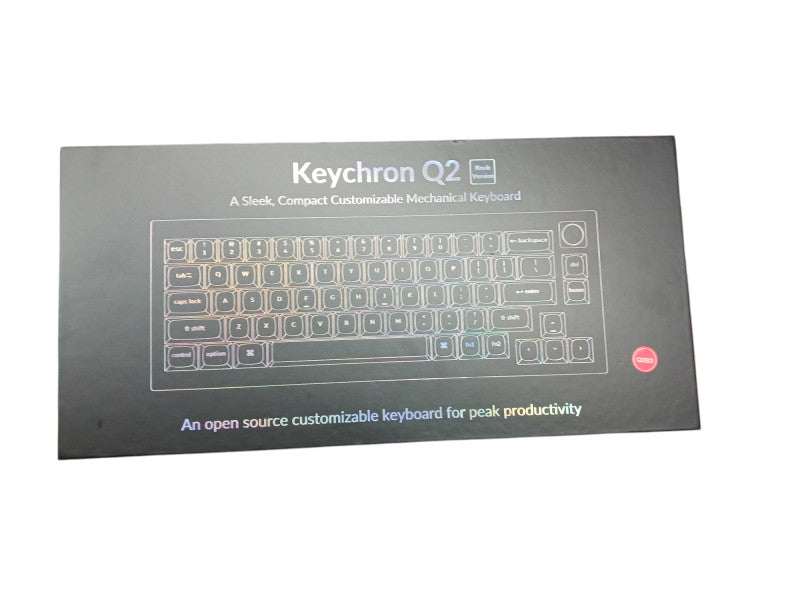 Keychron Q2 Wired Custom Mechanical Keyboard Knob Version 65% Layout