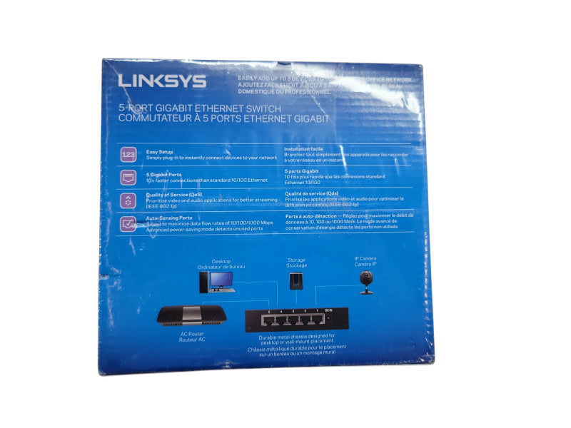 Linksys 5-Port Gigabit Ethernet Switch - SE3005 %