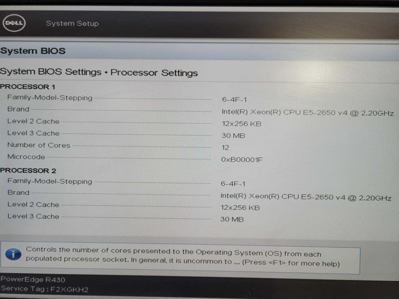 Dell PowerEdge R430 2x Xeon E5-2650 v4 @ 2.20GHz 32GB DDR4 H730 Mini 8x 2.5 !