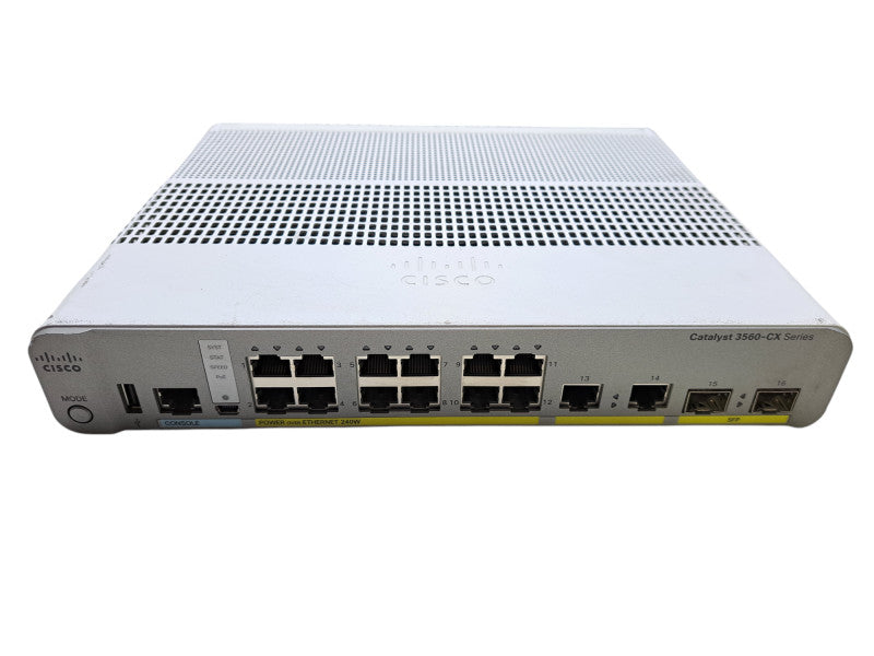 Cisco WS-C3560CX-12PC-S V03 | 12-Port Gigabit PoE+ 240W Silent Switch