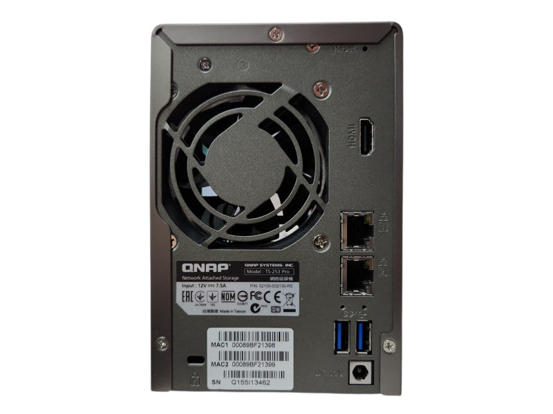 QNAP TS-253 Pro 2-Bays NAS, No HDD & Caddies, READ