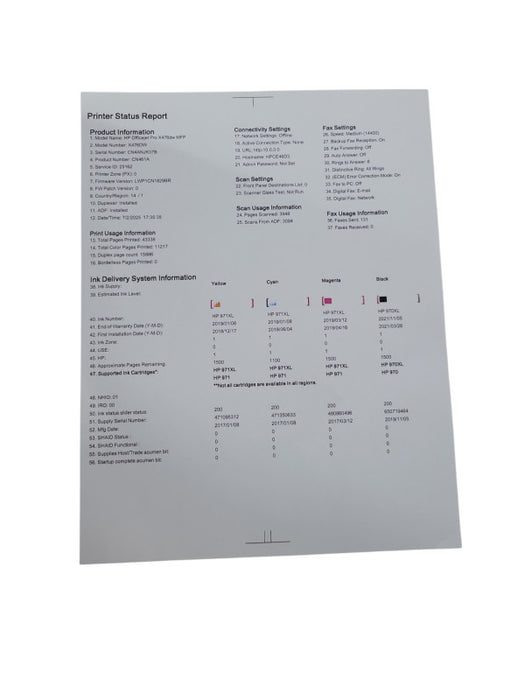 HP Officejet Pro X476dw MFP w/Duplex Module (CN416A) (READ) %
