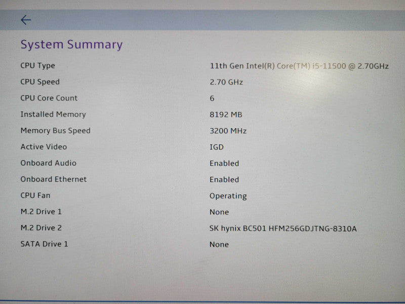 Lenovo ThinkCentre USFF M90Q Gen 2  Core i5-11500 8GB 256GB NVMe !