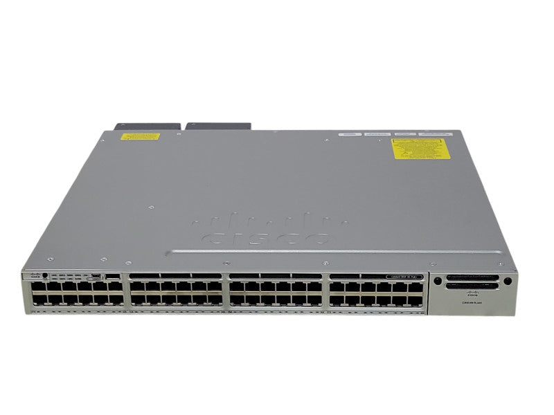 Cisco WS-C3850-48F-E 48-Port Gigabit PoE+ Switch w/ 2x PSU, Stacking Cables _