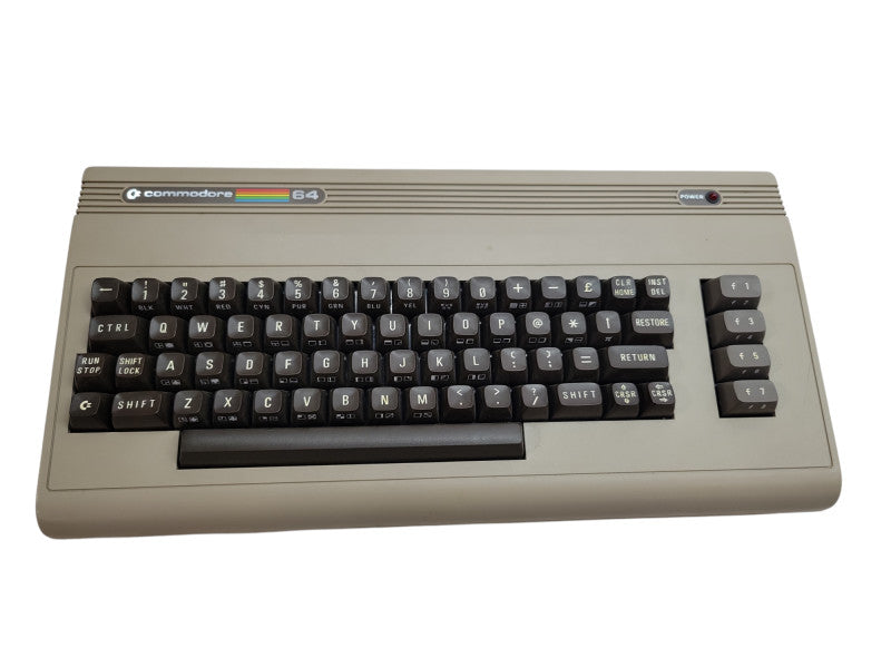 Commodore64 C64 Personal Computer w/Box, Power Supply, Manual %