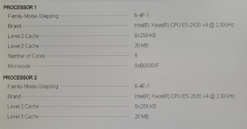 Dell PowerEdge R630 - 2x Xeon E5-2620 v4, 64GB DDR4, H730 Mini, 2x 750W PSU Q