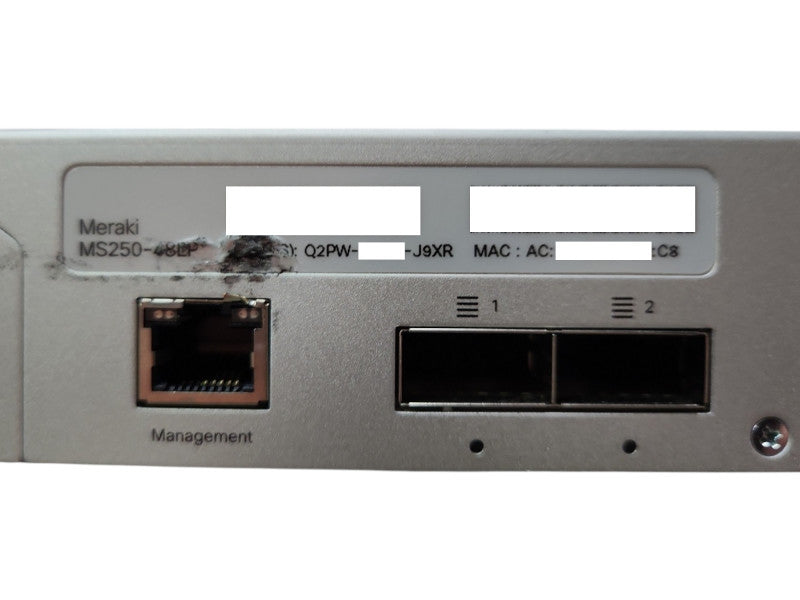 Cisco Meraki MS250 Cloud Managed PoE Switch MS250-48LP-HW, Unclaimed