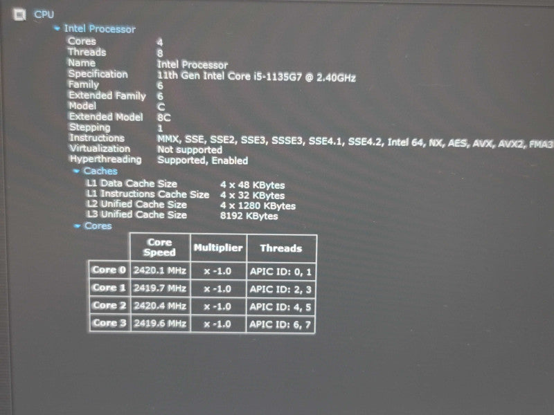 HP ProBook 440 G8 i5-1135G7 16GB DDR4 256GB SSD READ β Lap200