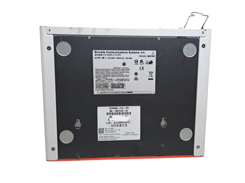 Brocade ICX 6450-C12-PD | 12-Port Gigabit, 4x PoE+ Compact Fanless Switch