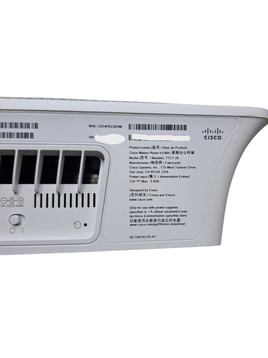 Cisco WebEx TTC7-26 Telepresence Conference Camera for CS-KIT-MINI V01