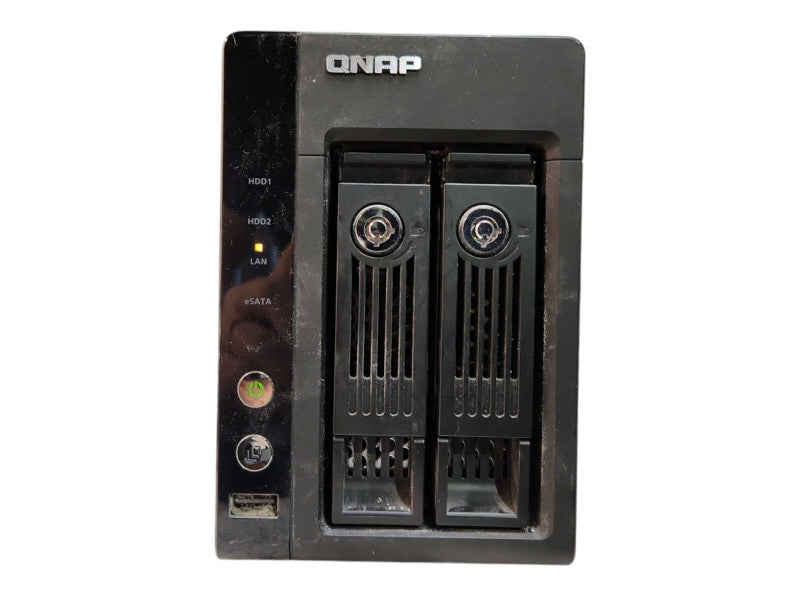 Qnap TS-239 Pro II+ 2 Bays NAS w/ 2x 4TB HDDs, No Power Adapter