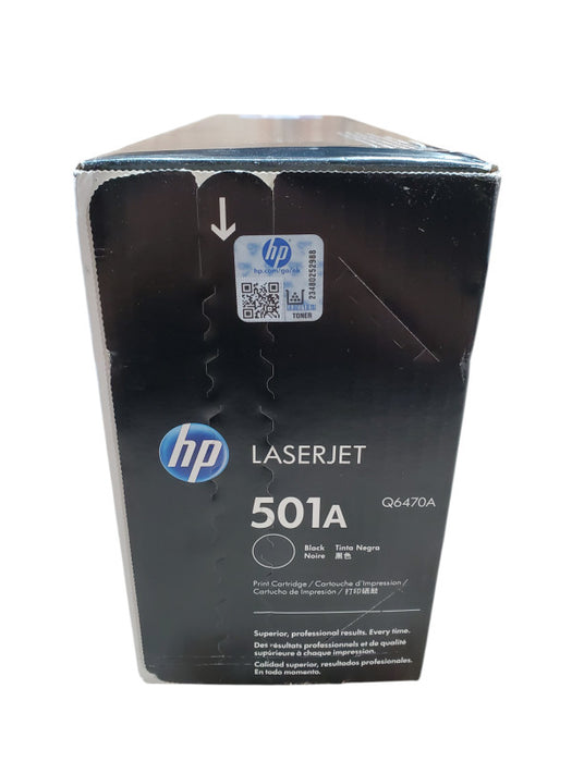 HP LaserJet Black Toner Cartridge 501A Q6470A - New