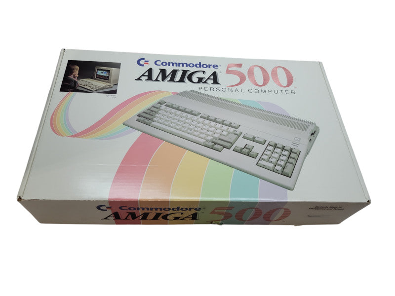 Commodore Amiga 500 Home Computer + BOX, Power Supply etc. (READ) %
